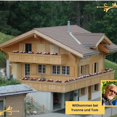 Large Deluxe Studio For 2 - Chalet Lovo Lenk Exterior photo